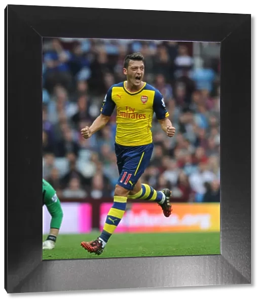 Mesut Ozil Scores First Arsenal Goal: Aston Villa vs. Arsenal, Premier League 2014-15