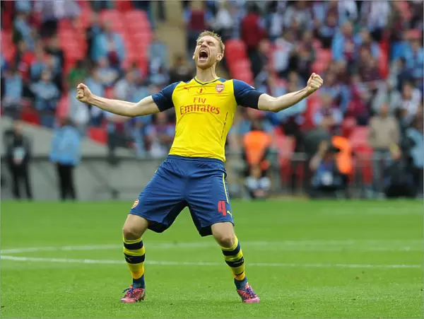 Arsenal's FA Cup Triumph: Mertesacker's Euphoric Moment After Scoring the Decisive Goal