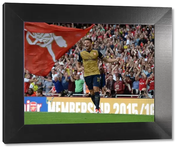 Olivier Giroud's Thrilling Goal: Arsenal vs. Olympique Lyonnais - Emirates Cup 2015 / 16