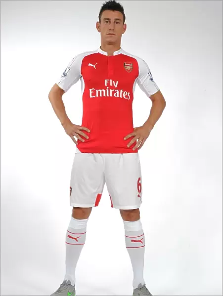 Arsenal's Laurent Koscielny at 2015-16 Team Photocall