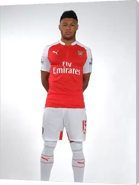 Arsenal's Alex Oxlade-Chamberlain at 2015-16 Team Photoshoot