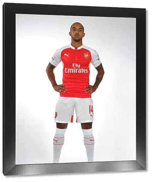 Arsenal Football Club: Theo Walcott at 2015-16 Team Photocall