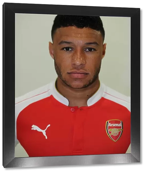 Alex Oxlade-Chamberlain at Arsenal's 2015-16 Team Photoshoot