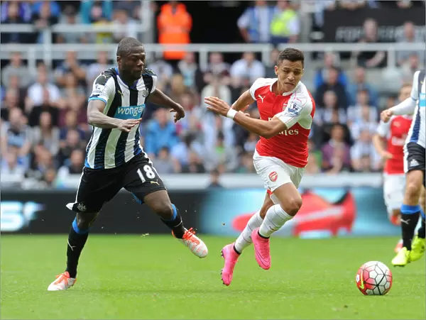 Alexis Sanchez Fouled by Chancel Mbemba in Intense 2015-16 Premier League Clash