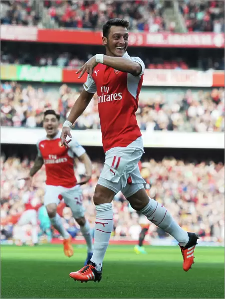 Mesut Ozil Scores the Second: Arsenal's Victory over Manchester United, Premier League 2015 / 16