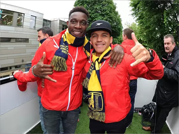 Arsenal FC: Champions Celebrate FA Cup Victory with Welbeck and Sanchez