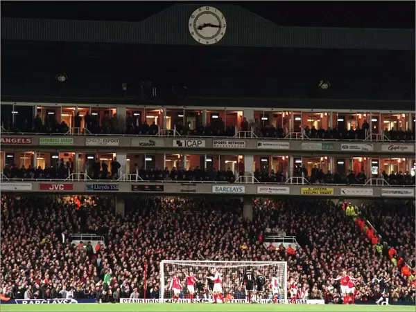 The Clock End. Arsenal 2: 4 Manchester United. FA Barclays Premiership