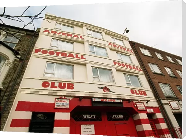West Stand Upper Entrance. Arsenal Stadium, Highbury, London, 27  /  2  /  04