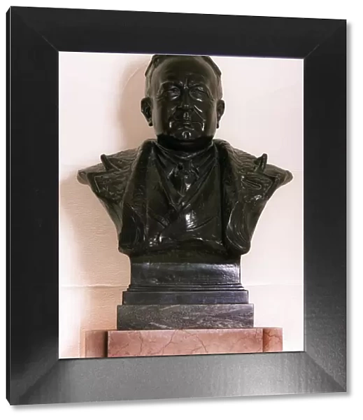 The Bust Of Herbert Chapman in The Marble Halls at Highbury