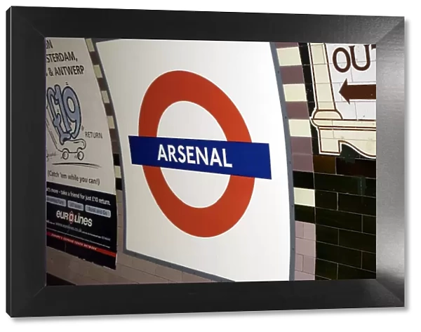 Arsenal Tube sign, 4  /  3  /  03