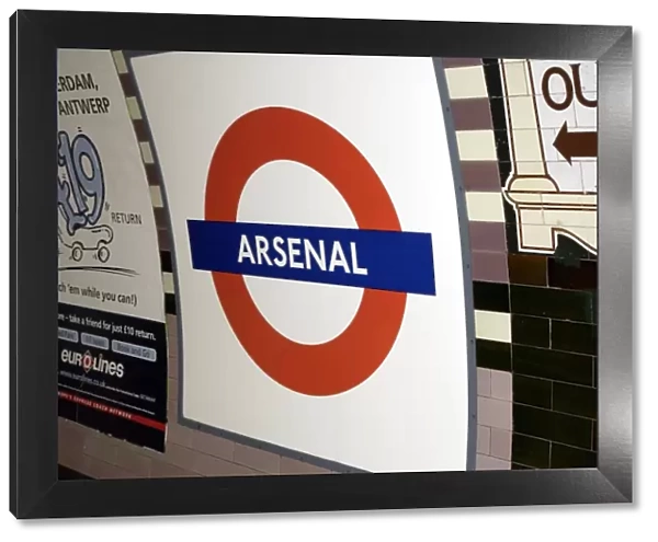 Arsenal Tube sign, 4  /  3  /  03