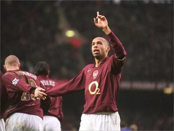 Thierry Henry's Euphoric Goal: Arsenal's Historic 7-0 Victory, 2006 FA Premiership