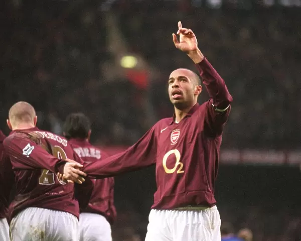 Thierry Henry's Euphoric Goal: Arsenal's Historic 7-0 Victory, 2006 FA Premiership