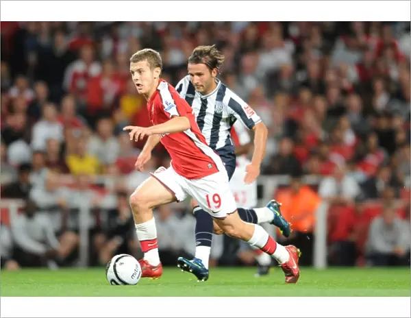 Arsenal's Jack Wilshere Shines in 2:0 Carling Cup Victory over West Brom's Filipe Teixeira