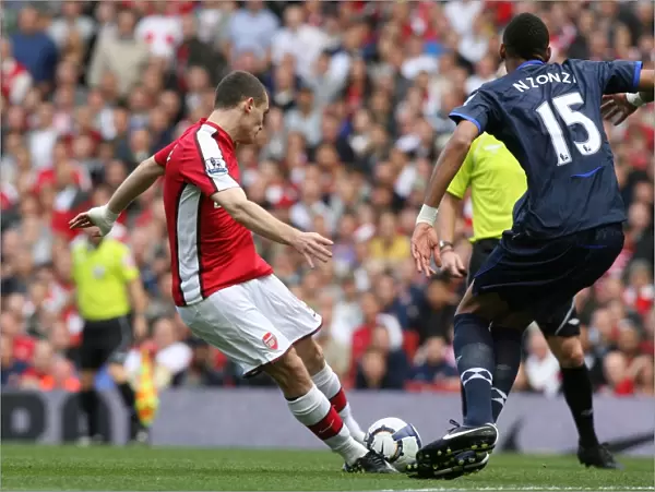Thomas Vermaelen Scores First Arsenal Goal: Arsenal 6-2 Blackburn Rovers, Premier League, 2009