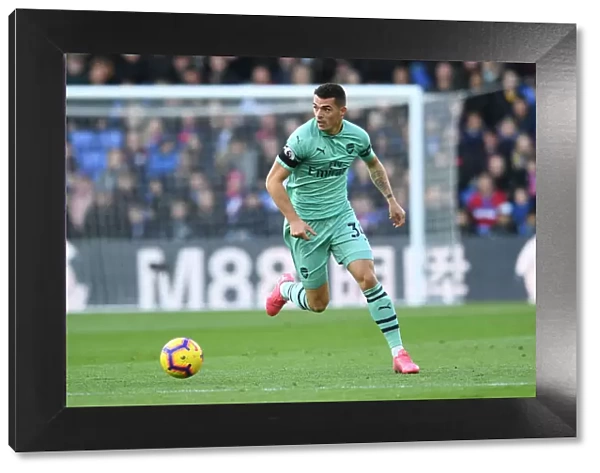 Granit Xhaka: Arsenal's Midfield Maestro in Action against Crystal Palace, Premier League 2018-19
