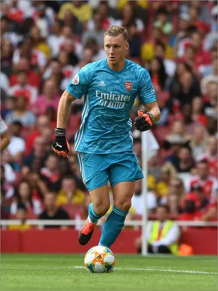 Arsenal vs. Olympique Lyonnais: Bernd Leno in Action at the Emirates Cup, 2019