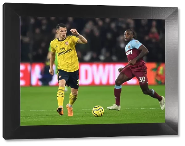 Xhaka vs Antonio: Intense Battle in West Ham United vs Arsenal FC Premier League Clash