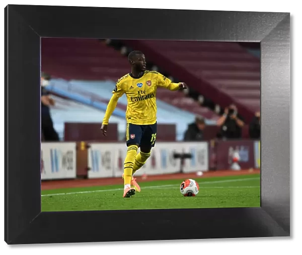 Nicolas Pepe in Action: Aston Villa vs. Arsenal, Premier League 2019-2020
