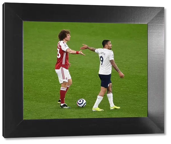 Arsenal vs Manchester City: David Luiz and Gabriel Jesus Face Off in Empty Emirates Stadium, Premier League 2020-21