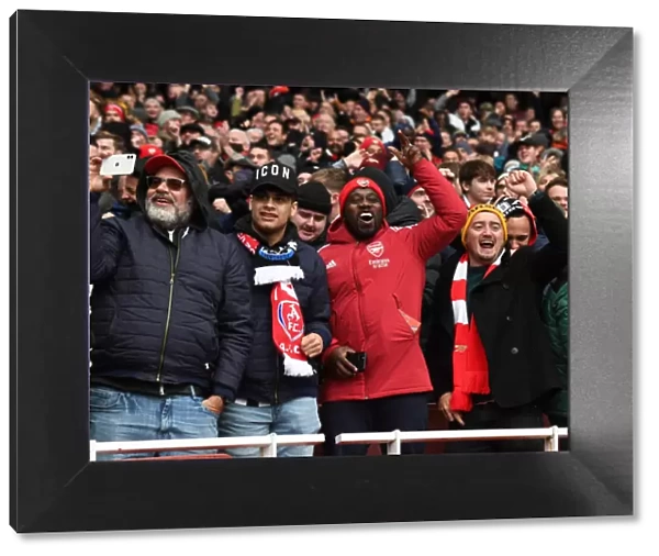 Arsenal Fans Celebrate Second Goal vs. Newcastle United (2021-22)