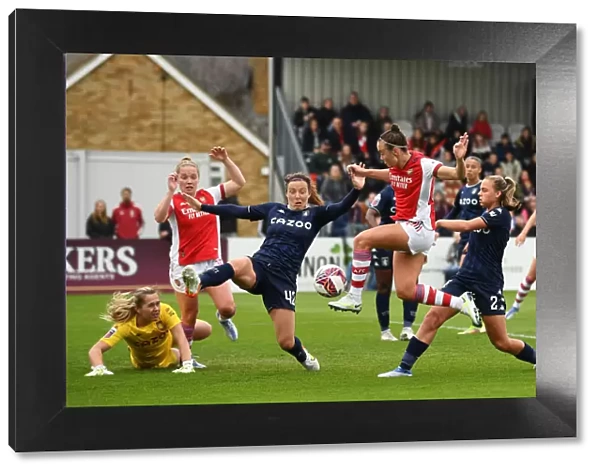 Controversial Disallowed Goal: Caitlin Foord's Score for Arsenal Women vs. Aston Villa Women in FA WSL Clash