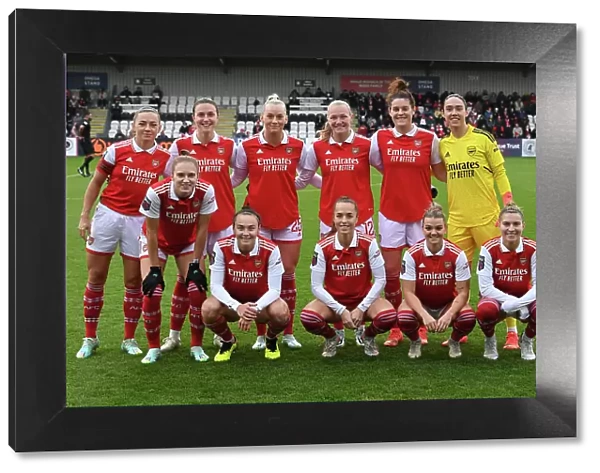 Arsenal Women vs Everton Women: Pre-Match Team Huddle - FA Women's Super League (2022-23)
