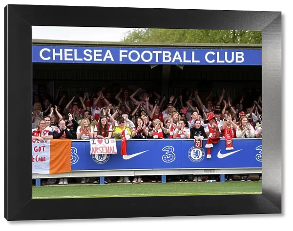 Arsenal Fans Rally at Chelsea vs Arsenal: FA Women's Super League Showdown, Kingston upon Thames (2022-23)