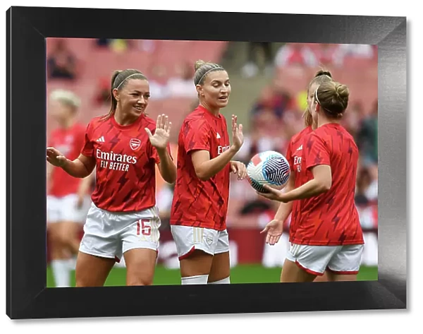 Arsenal Women vs Liverpool Women: Pre-Match Warm-Up with Katie McCabe and Steph Catley (2023-24)