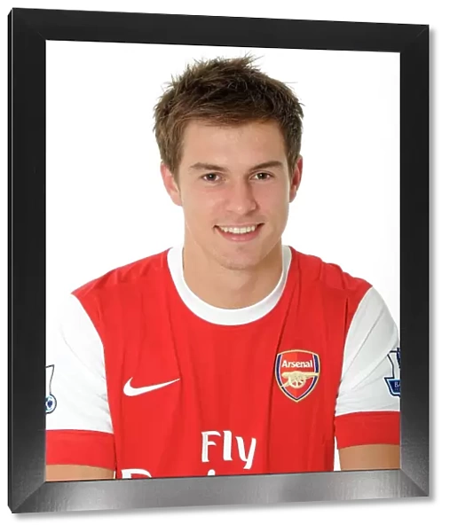 Arsenal Football Club: Aaron Ramsey at 2010-11 1st Team Photocall and Membersday, Emirates Stadium