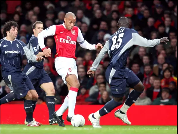 Thierry Henry (Arsenal) Ivan Campo and Abdoulaye Faye (Bolton)