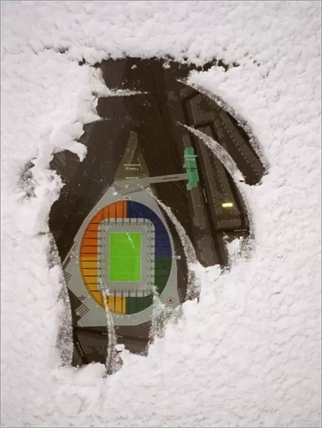 Winter's Magic at Emiras: Arsenal's Enchanted Stadium in Snow