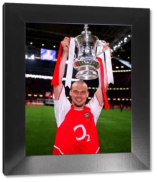 Freddie Ljungberg Lifts the FA Cup: Arsenal's Victory over Southampton (1:0), The Millennium Stadium, Cardiff, 2003