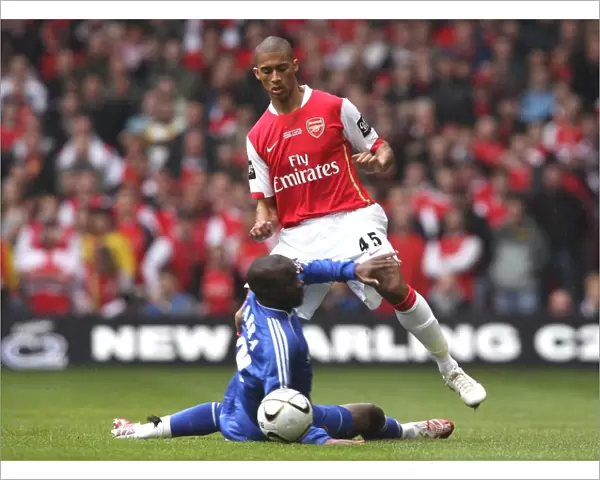 Arsenal vs. Chelsea in The Carling Cup Final: Traore and Diarra Clash, Arsenal 1:2 Chelsea, Millennium Stadium, Cardiff, 25 / 2 / 2007