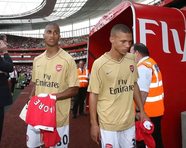 Armand Traore and Kirean Gibbs (Arsenal)
