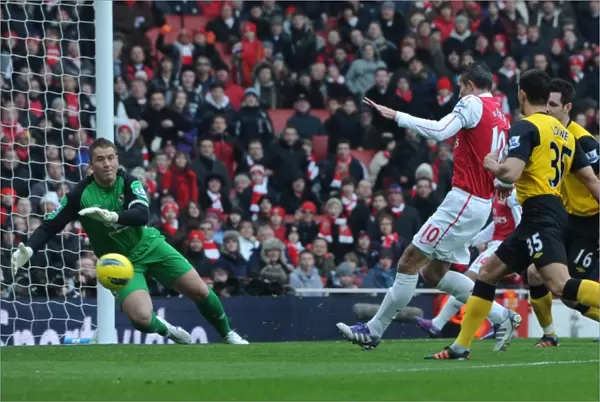 Robin van Persie Scores the Opener: Arsenal vs. Blackburn Rovers, 2012