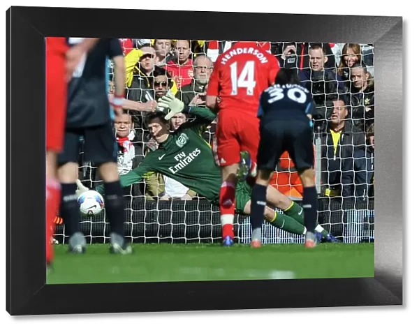 Arsenal's Szczesny Saves Liverpool Penalty: Liverpool v Arsenal, Premier League 2011-12