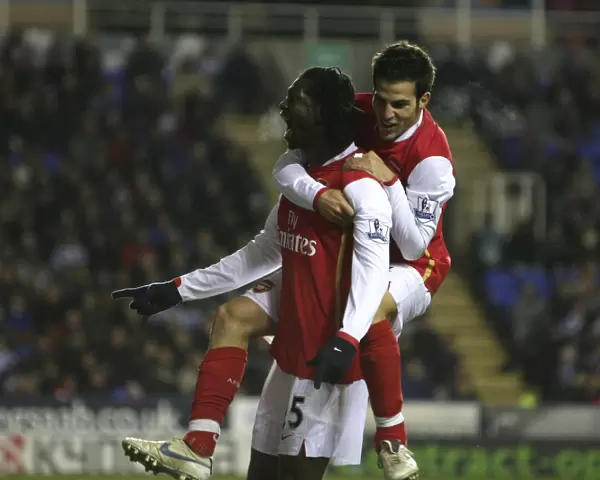 Adebayor and Fabregas: Arsenal's 1000th Goal Celebration in 1-3 Win over Reading (12 / 11 / 2007)