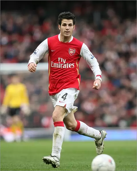 Cesc Fabregas in Action: Arsenal's Dominant 3:0 FA Cup Victory over Newcastle United, Emirates Stadium (January 2008)
