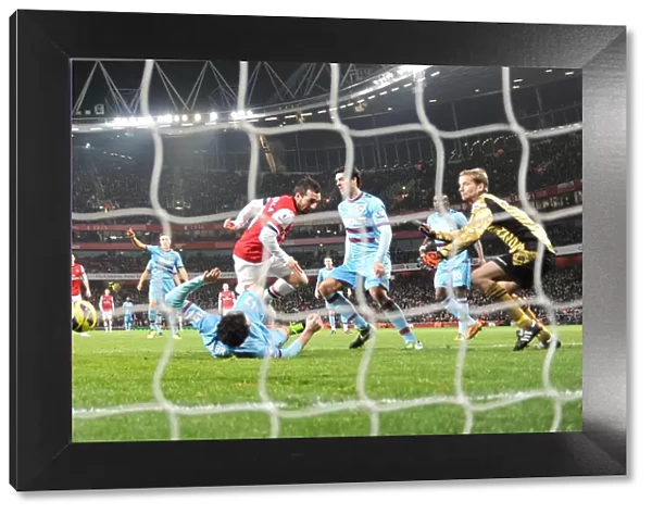 Santi Cazorla's Backheel: Arsenal's Third Goal vs. West Ham United (2012-13)