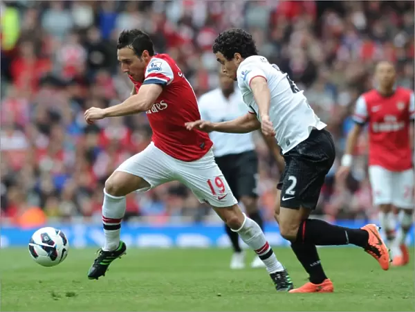 Santi Cazorla Outmaneuvers Rafael: Arsenal vs Manchester United, Premier League 2012-13