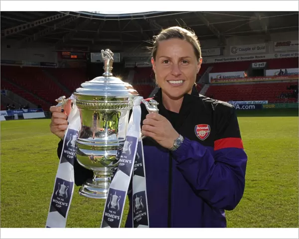 Arsenal's Kelly Smith Lifts FA Women's Cup after Victory over Bristol Academy