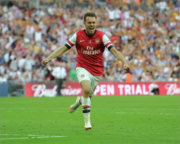 Arsenal's FA Cup Triumph: Ramsey Scores the Third Goal vs. Hull City (2014)