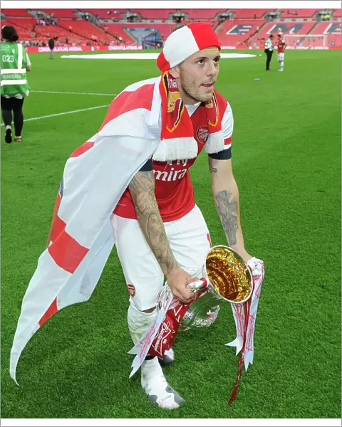 Jack Wilshere's FA Cup Triumph: Arsenal's Victory Celebration at Wembley
