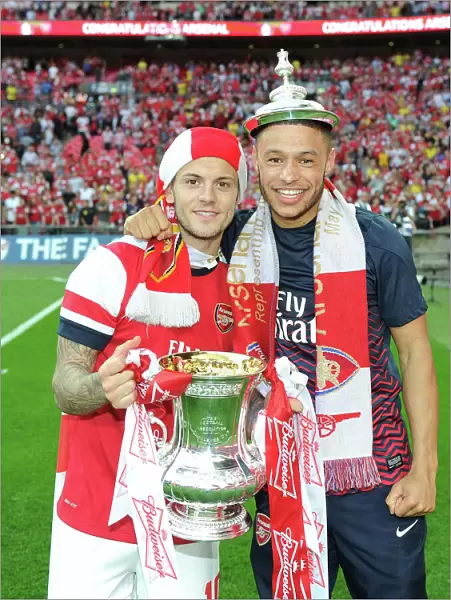Arsenal FC: Celebrating FA Cup Victory - Jack Wilshere and Alex Oxlade-Chamberlain