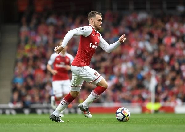 Aaron Ramsey in Action: Arsenal vs AFC Bournemouth, Premier League 2017-18