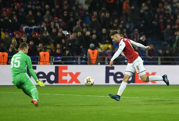Aaron Ramsey Scores Arsenal's Second Goal in Europa League Quarterfinal vs CSKA Moscow (2018)