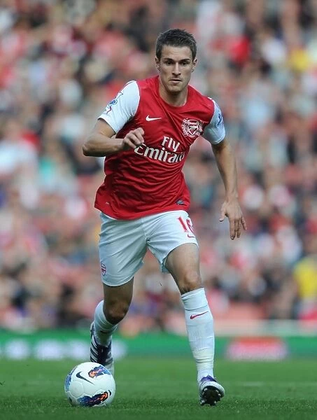 Aaron Ramsey Scores the Game-Winning Goal: Arsenal's 3-1 Victory over Stoke City in the Premier League (October 2011)