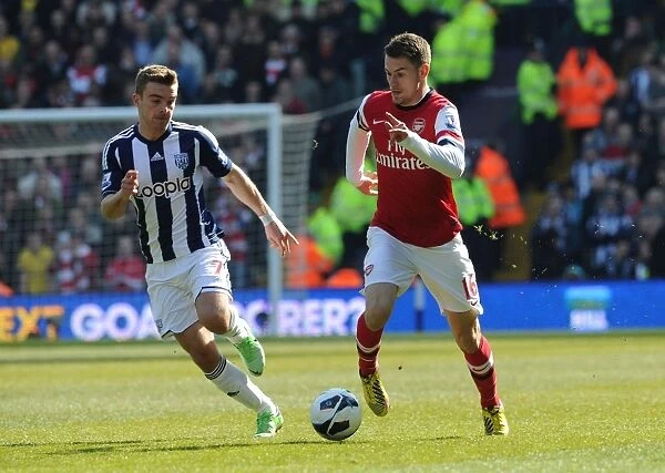 Aaron Ramsey vs. James Morrison: Battle in the Midfield - West Bromwich Albion vs. Arsenal, Premier League 2012-13