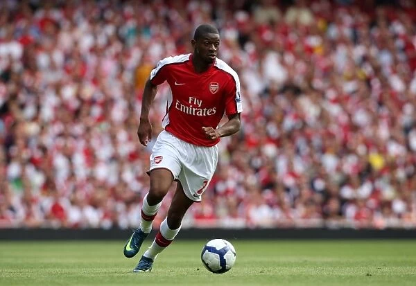 Abou Diaby in Action: Arsenal's 4:1 Victory over Portsmouth in the Barclays Premier League at Emirates Stadium (August 22, 2009)